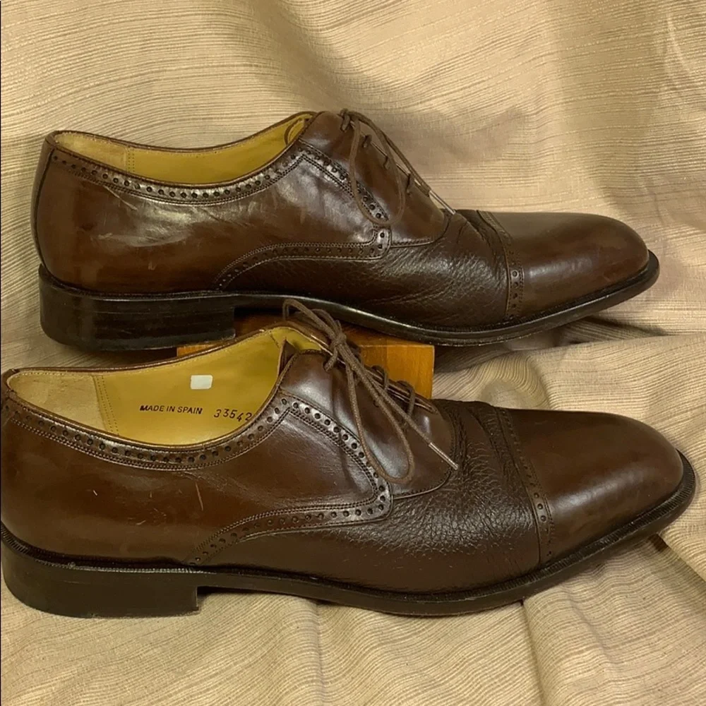 Mezlan leather classic lace up shoes made in Spain